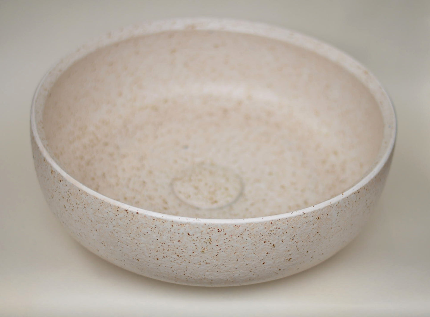 Handmade Bathroom sink Waschbecken Lavabo - Cappuccino Ø40 cm (flat)