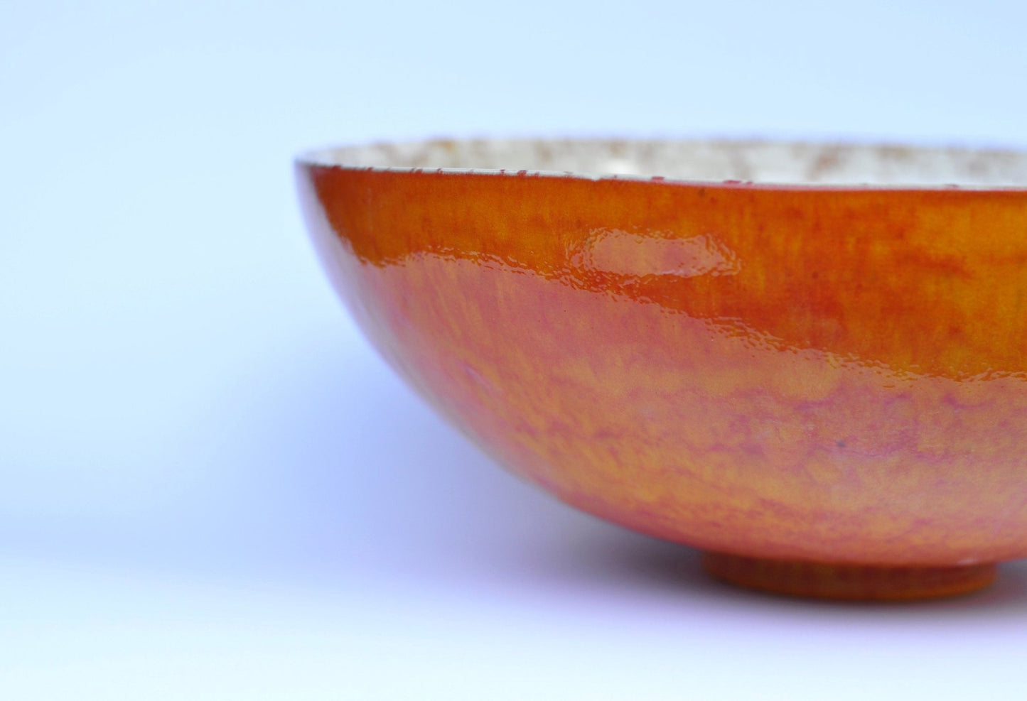 Handmade Ceramic sink Waschbecken Lavabo - Orange - TATOceramika