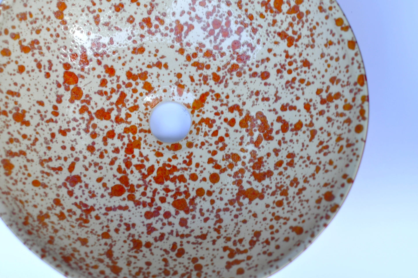 Handmade Ceramic sink Waschbecken Lavabo - Orange