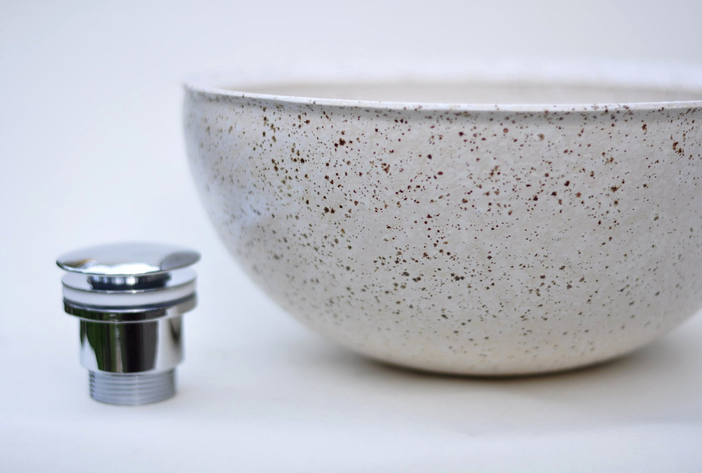 Bathroom Sink Waschbecken Ceramic Sink Lavabo Bowl Sink - Ø 25cm Cappuccino