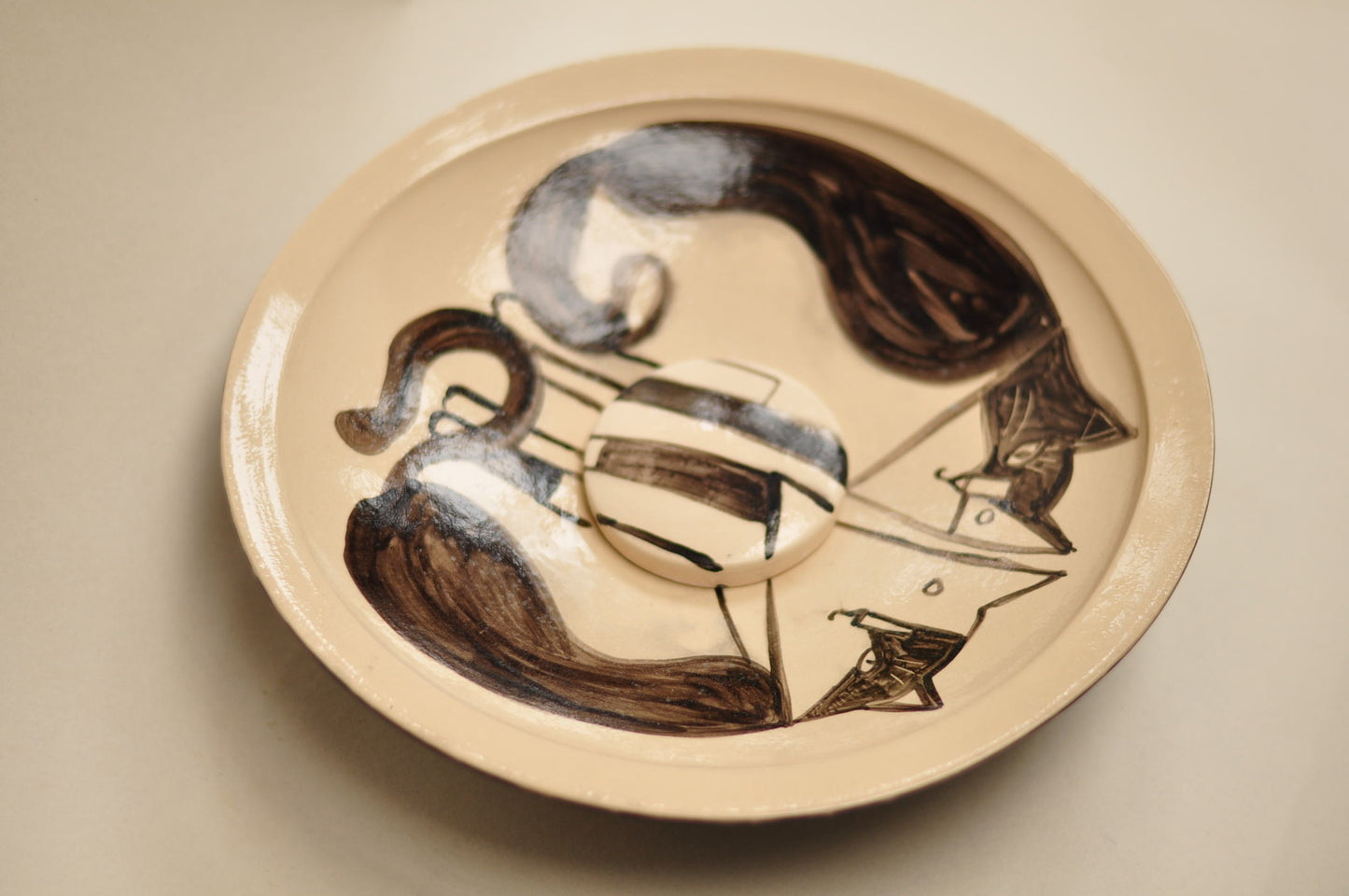 Bathroom Sink - Ø 33 cm 2 cats