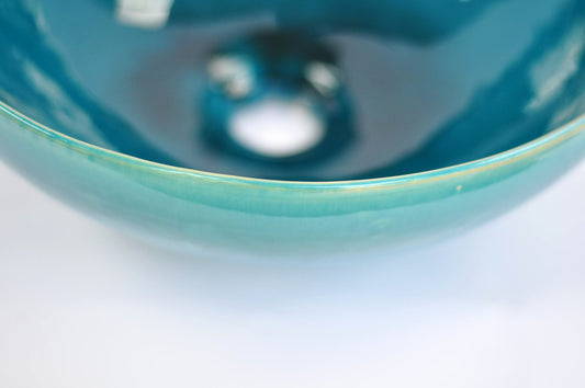 Bathroom Sink Waschbecken Ceramic Sink Lavabo Bowl Sink - Ø 25cm Ocean