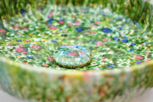 Flat Handmade bathroom sink - Spring 40 cm - TATOceramika