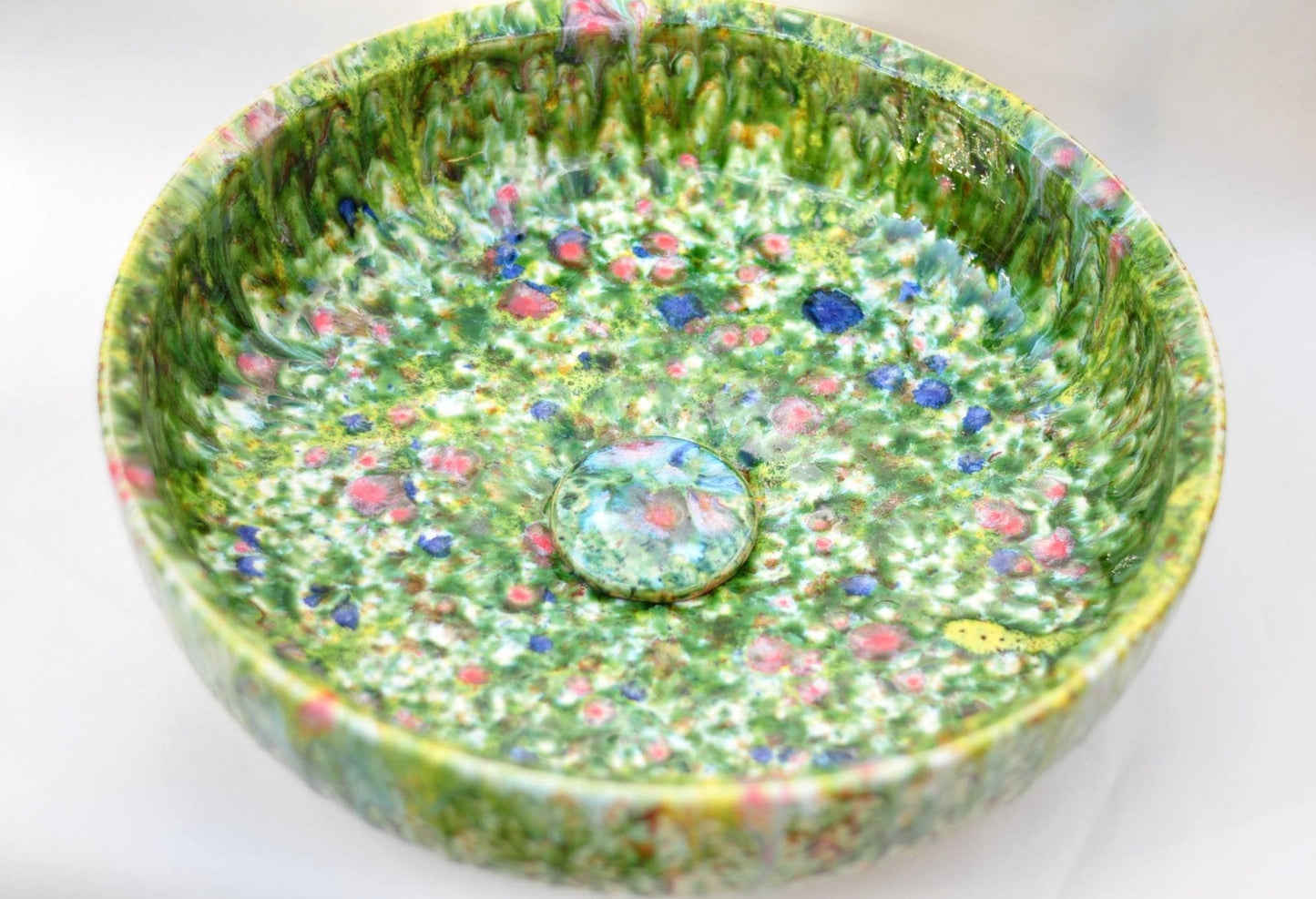 Flat Handmade bathroom sink - Spring 40 cm - TATOceramika