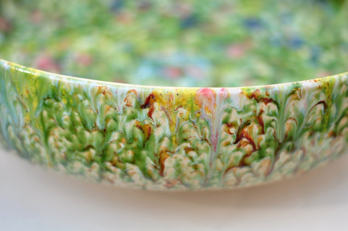 Flat Handmade bathroom sink - Spring 40 cm - TATOceramika