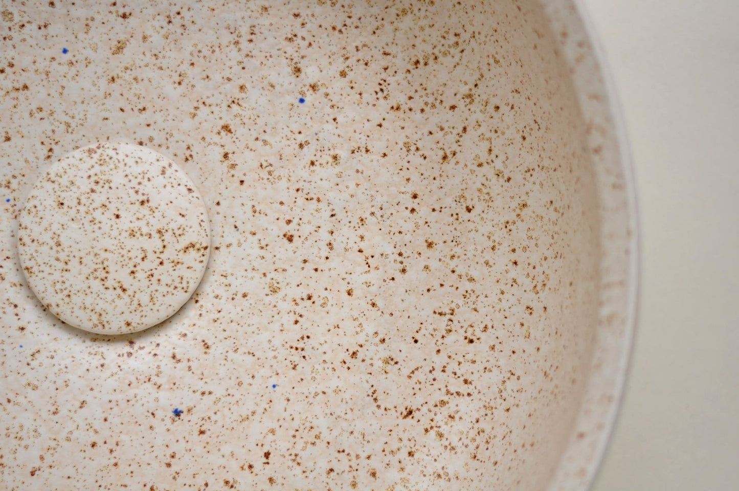 Handmade Bathroom sink Waschbecken Lavabo - Cappuccino Ø40 cm (flat) - TATOceramika