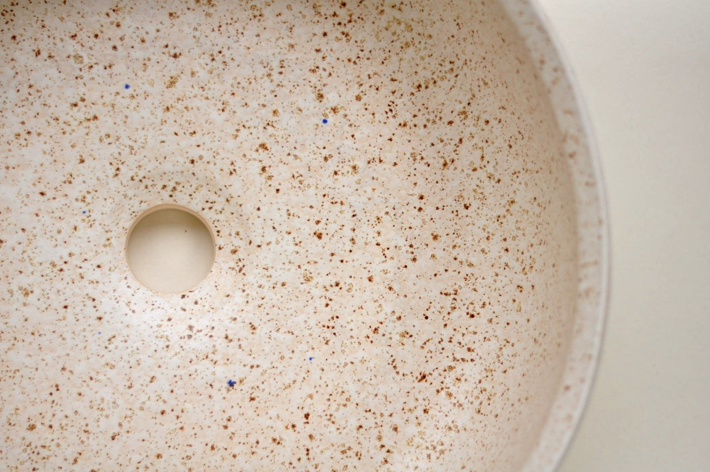 Handmade Bathroom sink Waschbecken Lavabo - Cappuccino Ø40 cm (flat) - TATOceramika