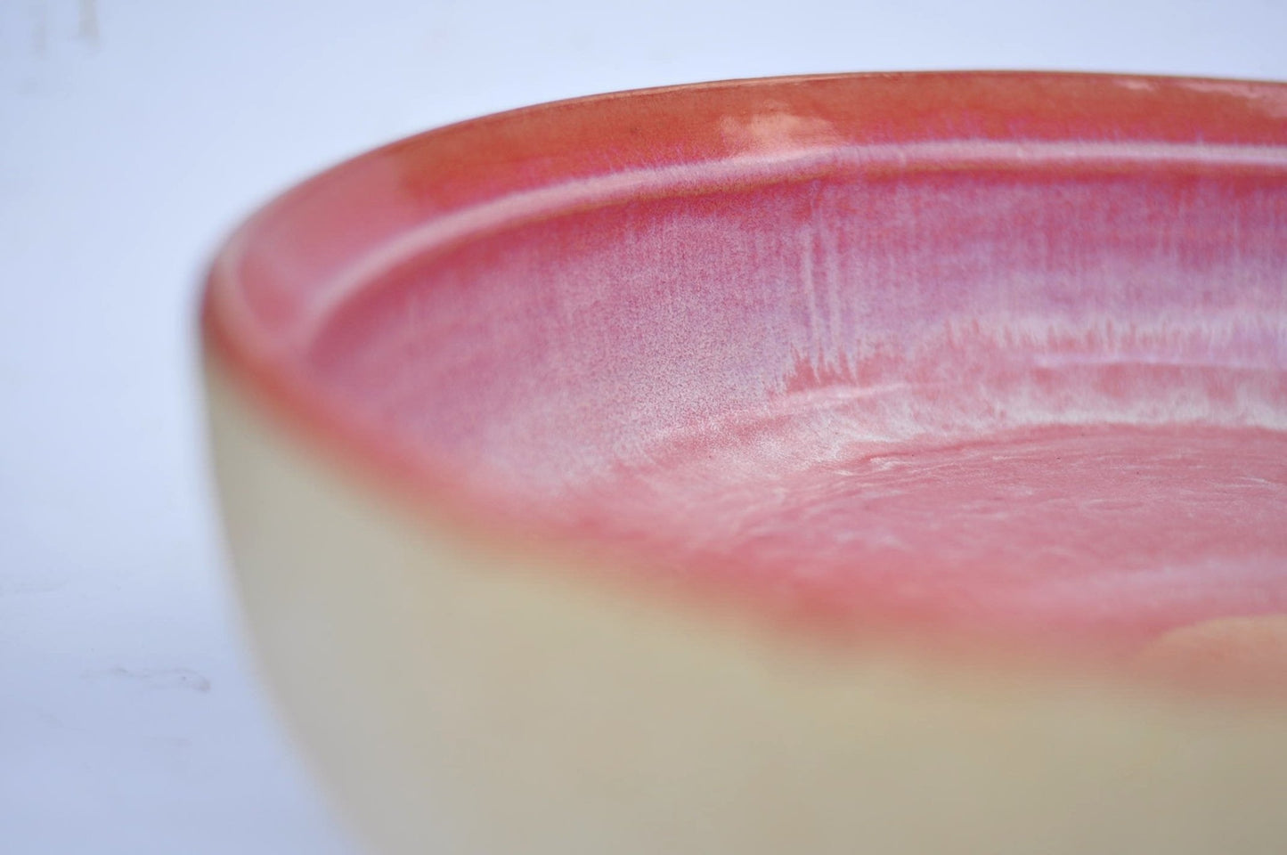 Handmade Bathroom sink Waschbecken Lavabo Sink Bowl - Pink Mist Ø40 cm (flat) - TATOceramika