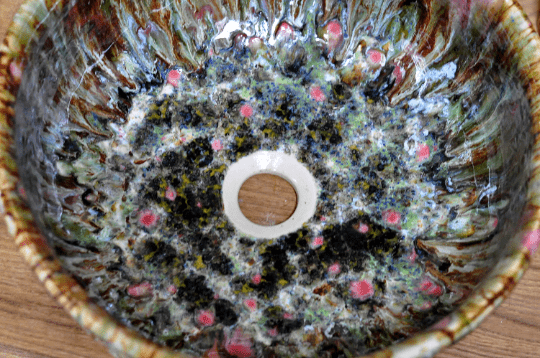 Handmade Bathroom sink Waschbecken Lavabo - Spring Ø36 cm - TATOceramika