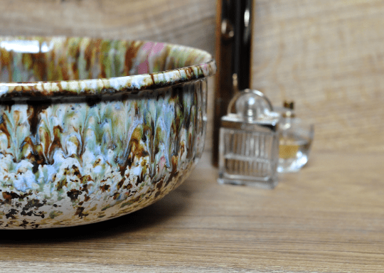 Handmade Bathroom sink Waschbecken Lavabo - Spring Ø36 cm - TATOceramika