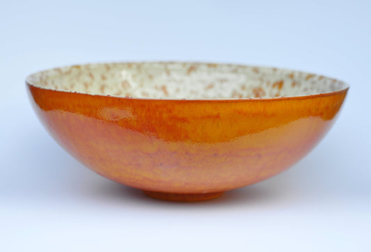 Handmade Ceramic sink Waschbecken Lavabo - Orange - TATOceramika