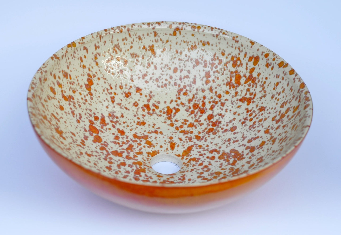 Handmade Ceramic sink Waschbecken Lavabo - Orange - TATOceramika