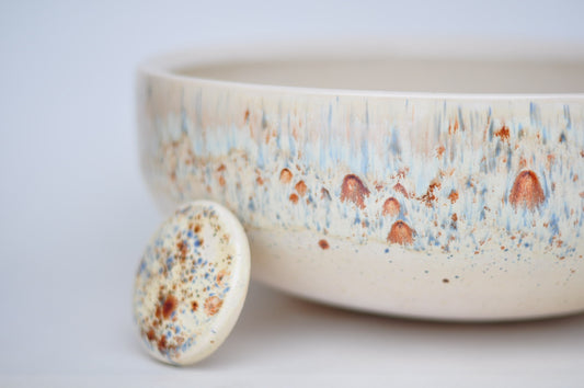 Ceramic sink-Bathroom sink-Vessel Sink-Waschbecken - Birds Egg Ø33 cm