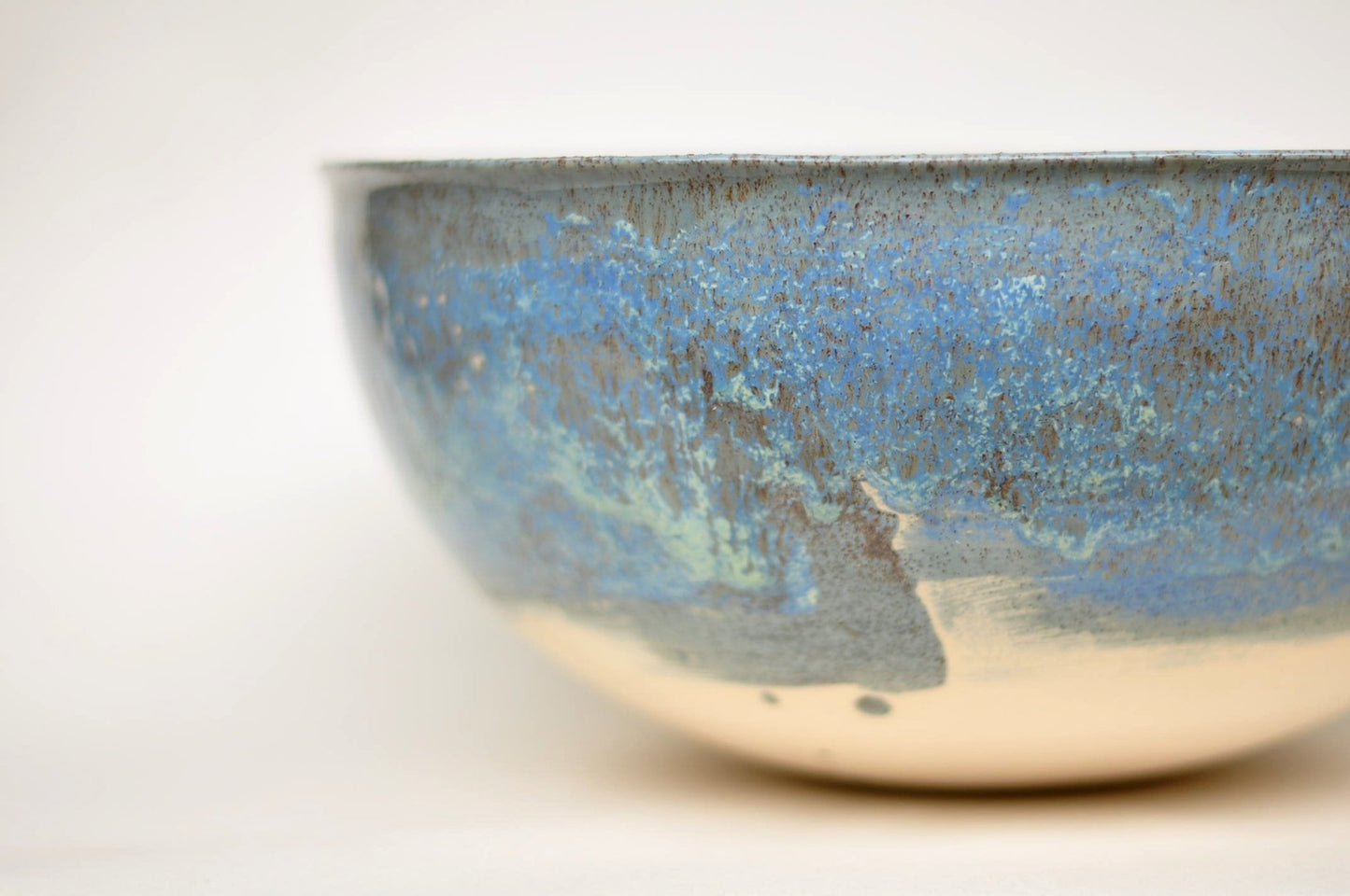 Three - color small semicircular countertop sink - Autumn Blue 30 cm - TATOceramika