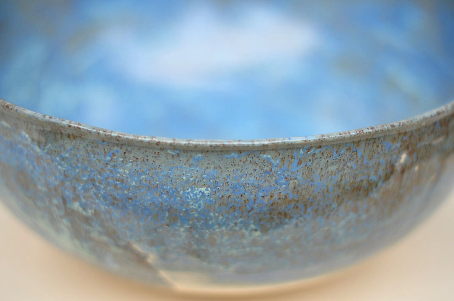 Three - color small semicircular countertop sink - Autumn Blue 30 cm - TATOceramika