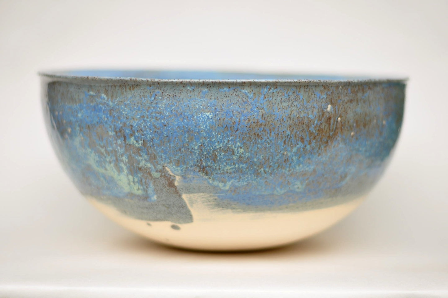 Three - color small semicircular countertop sink - Autumn Blue 30 cm - TATOceramika