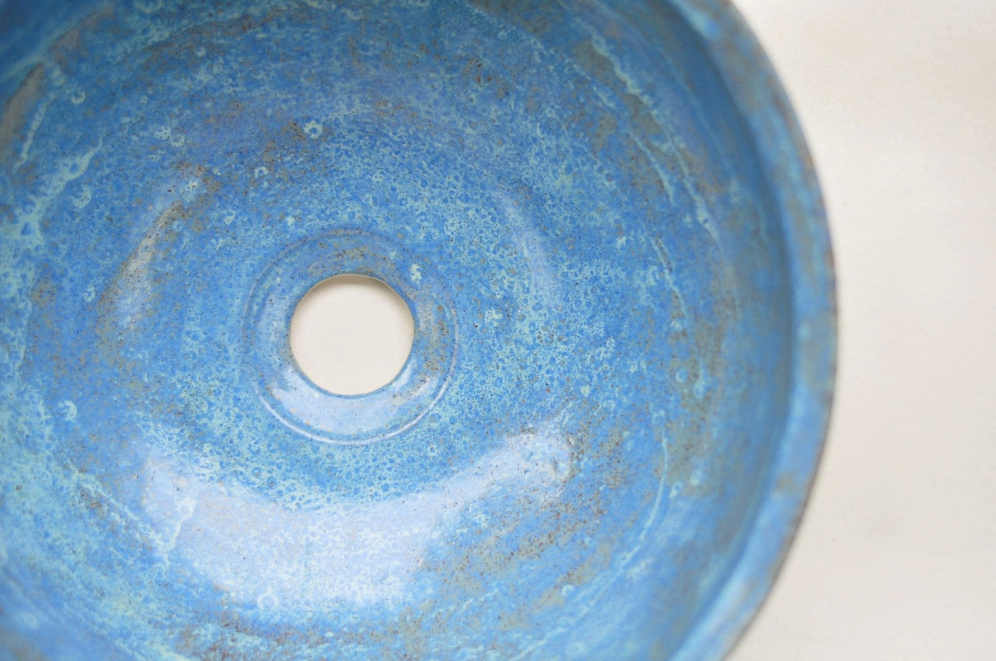 Three - color small semicircular countertop sink - Autumn Blue 30 cm - TATOceramika