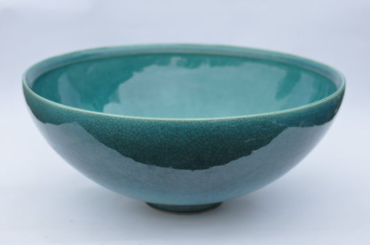 Handmade Ceramic sink - Emerald Green - TATOceramika