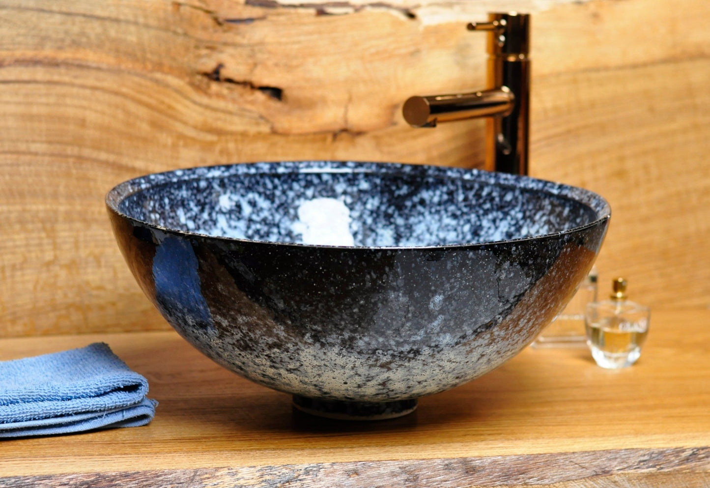 Handmade Ceramic sink - Polar Night (black) - TATOceramika